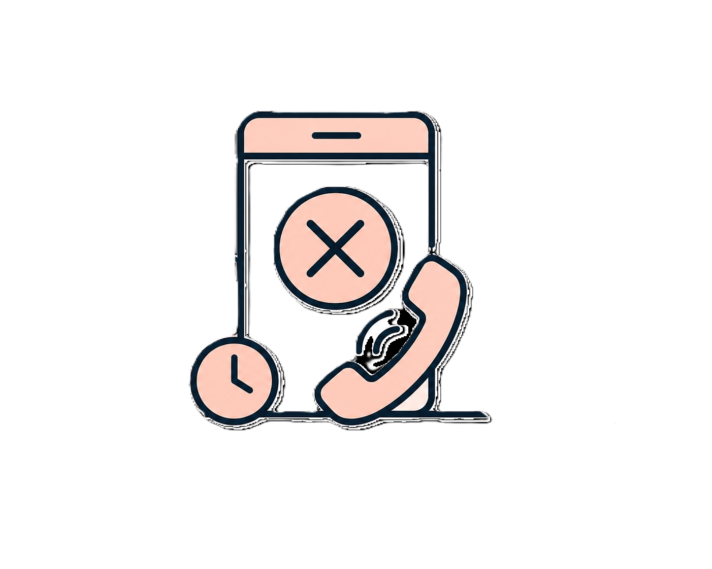 Reservations and phone systems outage icon
